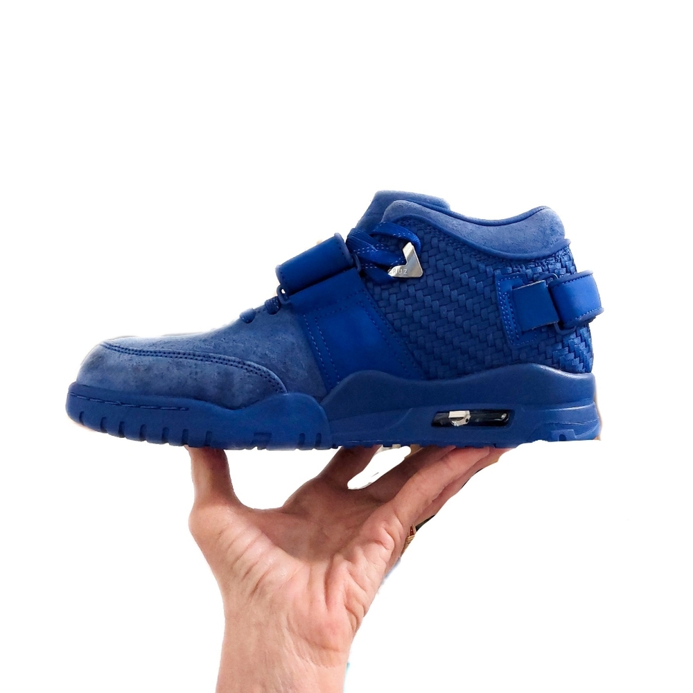 Mens NIKE AIR TR V CRUZ Premium Rush BlueTrainers 812637 400 Size 9 EUC - Picture 2 of 12